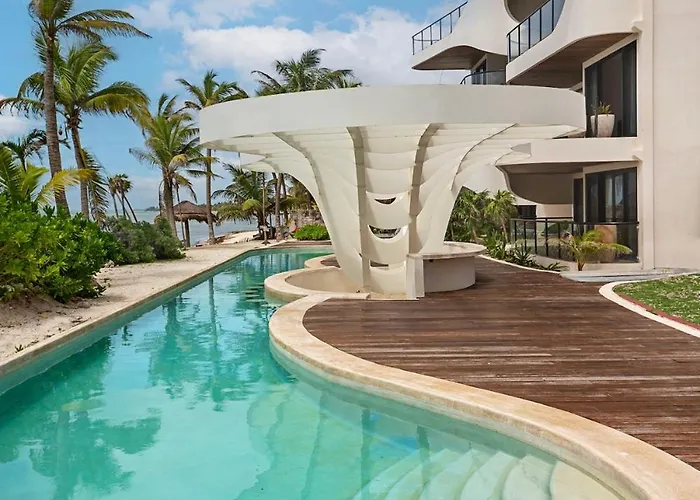 Beachfront 2br At Tankah Bay Apartamento *